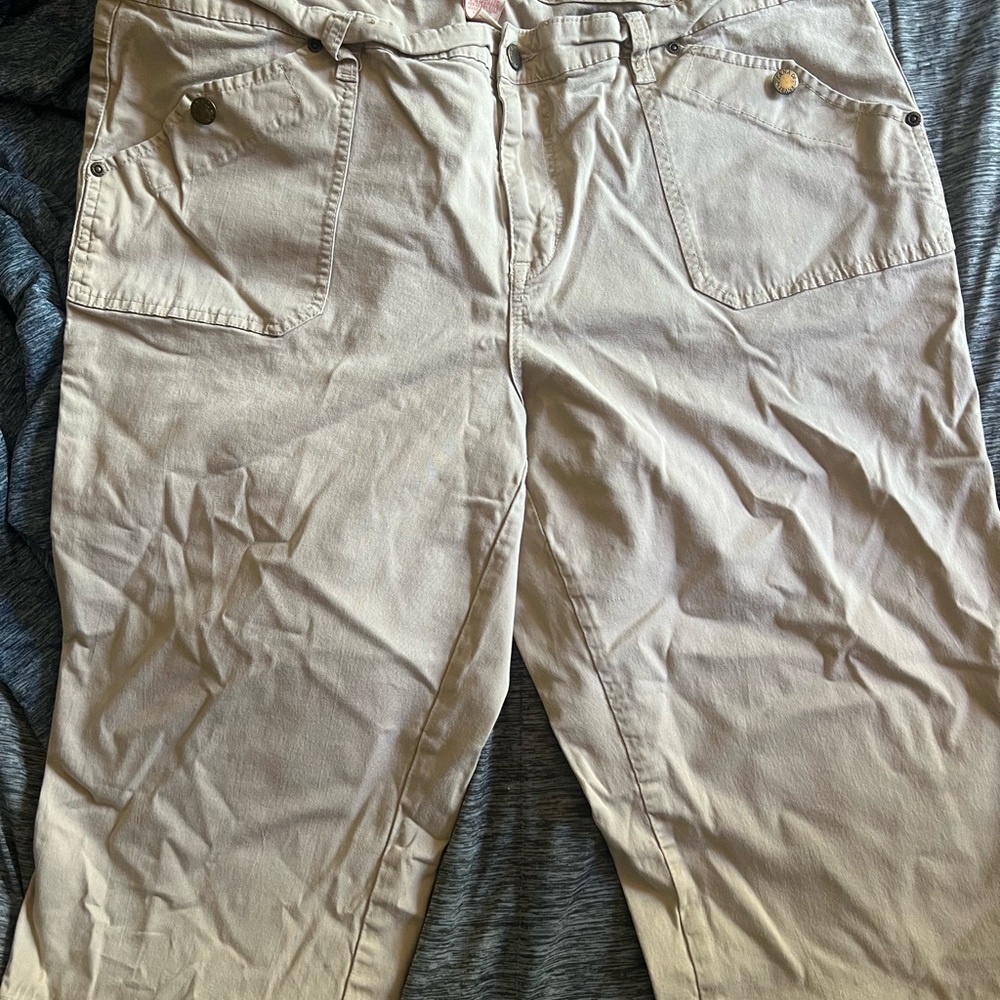 Zana Di Cream Casual Pants